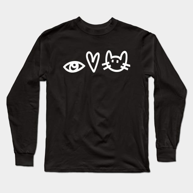 I Love Cats Long Sleeve T-Shirt by BDAZ
